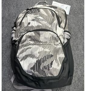 High Sierra Swoop SG Backpack 30L Gray Black Laptop 17" NWT 130360-9317